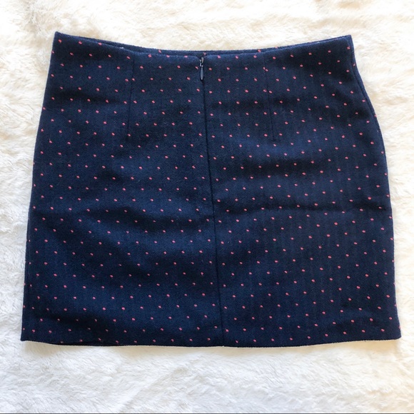 Polka Dot Winter Mini Skirt - Picture 2 of 4